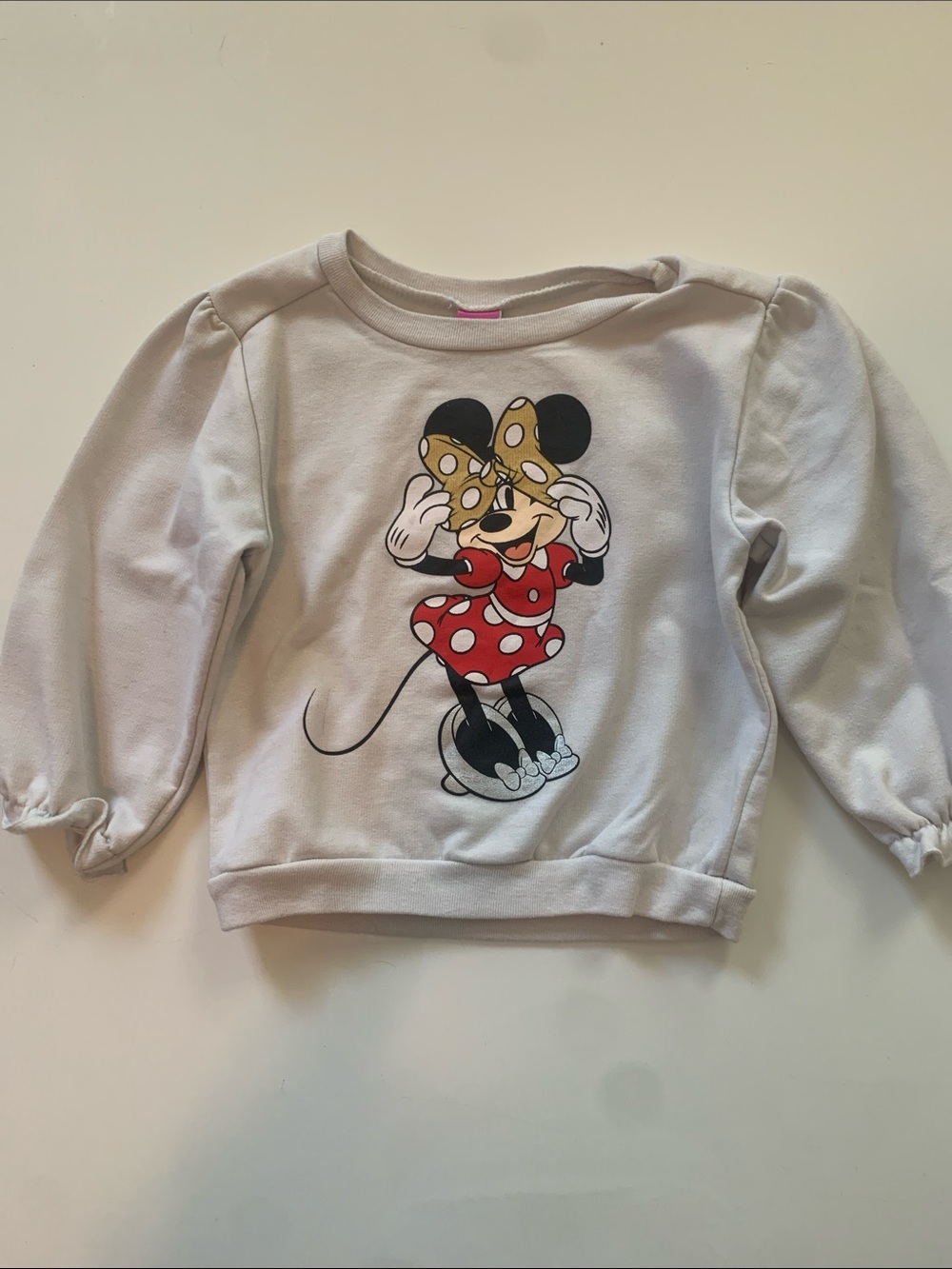 Disney Kids Minnie Mouse Sweatshirt - White, Red, Yellow, Black Size 3T